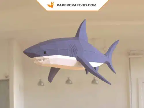Papercraft Requin sculpture papier 3D à imprimer