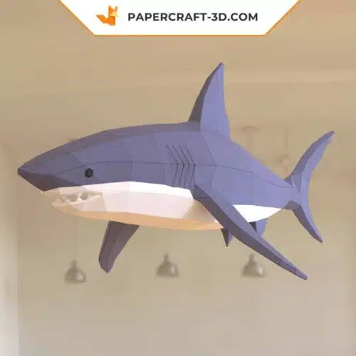 Papercraft Requin sculpture papier 3D à imprimer