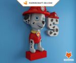 Papercraft Rex von Paw Patrol im 3D-Origami