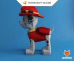 Papercraft Rex von Paw Patrol im 3D-Origami