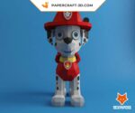 Papercraft Rex von Paw Patrol im 3D-Origami