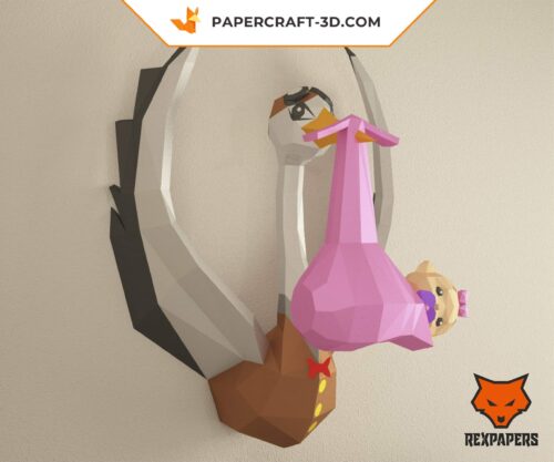 Papercraft REX65 modèle 3D en papier origami FanArt