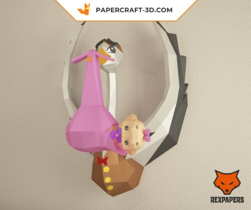 Papercraft REX65 modèle 3D en papier origami FanArt