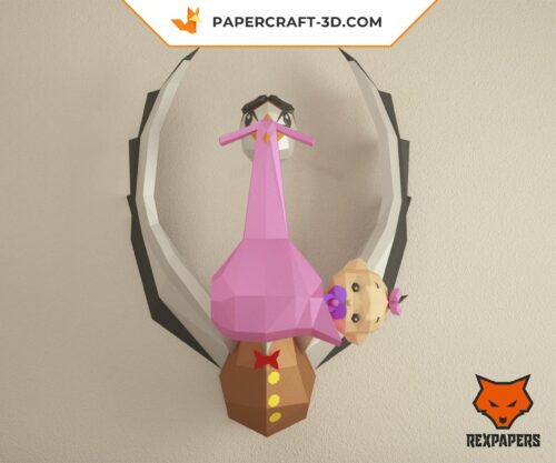 Papercraft REX65 modèle 3D en papier origami FanArt