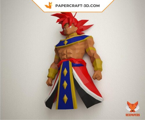 Papercraft RexGoku Hakaishin en origami papier 3D DIY