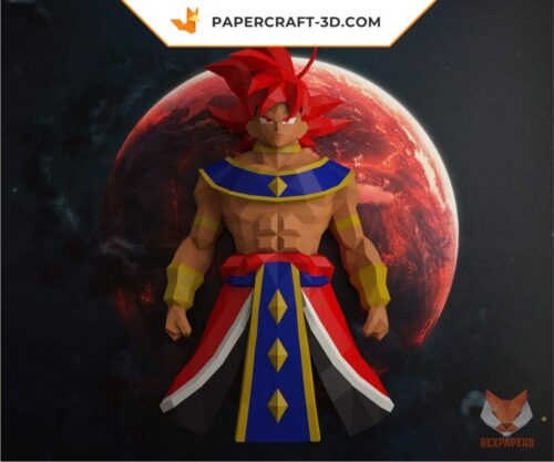 Papercraft RexGoku Hakaishin en origami papier 3D DIY
