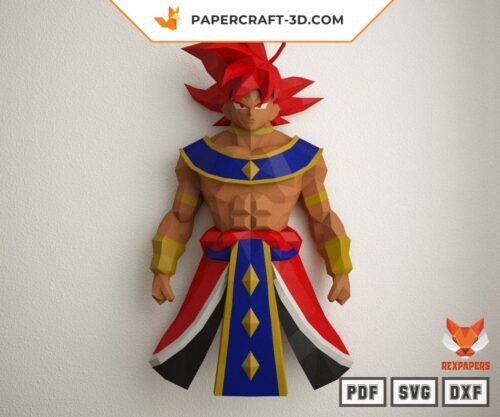 Papercraft RexGoku Hakaishin en origami papier 3D DIY