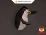 Papercraft pinguins do filme Madagascar em origami 3D