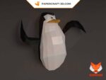 Papercraft pinguins do filme Madagascar em origami 3D