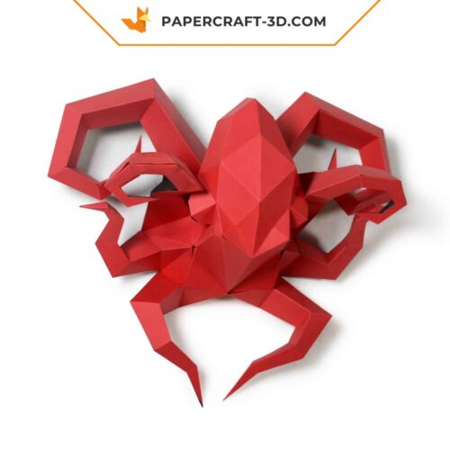 Papercraft Oktopus in 3D Origami