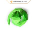 Papercraft Serpent 3D origami papier pour Cricut ou Silhouette Cameo