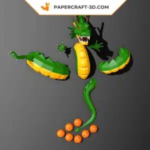 Papercraft Shenlong modèle 3D en origami papier