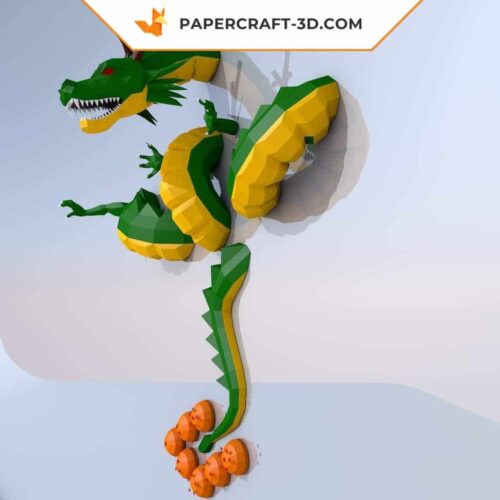 Papercraft Shenlong modèle 3D en origami papier