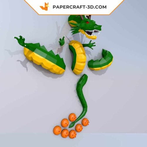 Papercraft Shenlong modèle 3D en origami papier