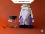 Papercraft de Dumbledore em origami