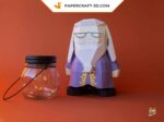 Papercraft de Dumbledore em origami