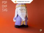 Papercraft de Dumbledore em origami