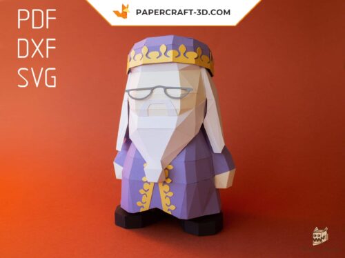Papercraft de Dumbledore em origami