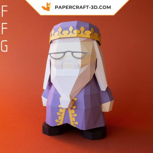 Papercraft de Dumbledore em origami