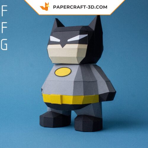 Papercraft super-héros DIY en papier 3D, modèle PDF de personnage de bande dessinée