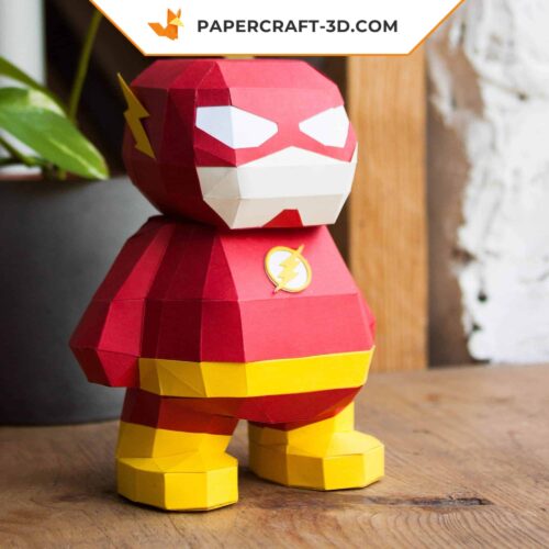 Papercraft Flash de DC Comics en origami 3D