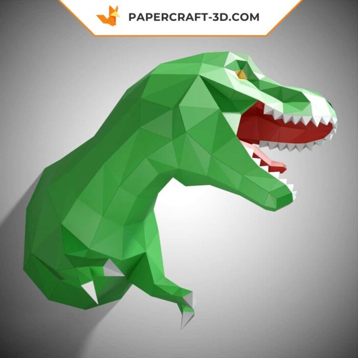 Papercraft T-Rex trophée modèle papier 3D