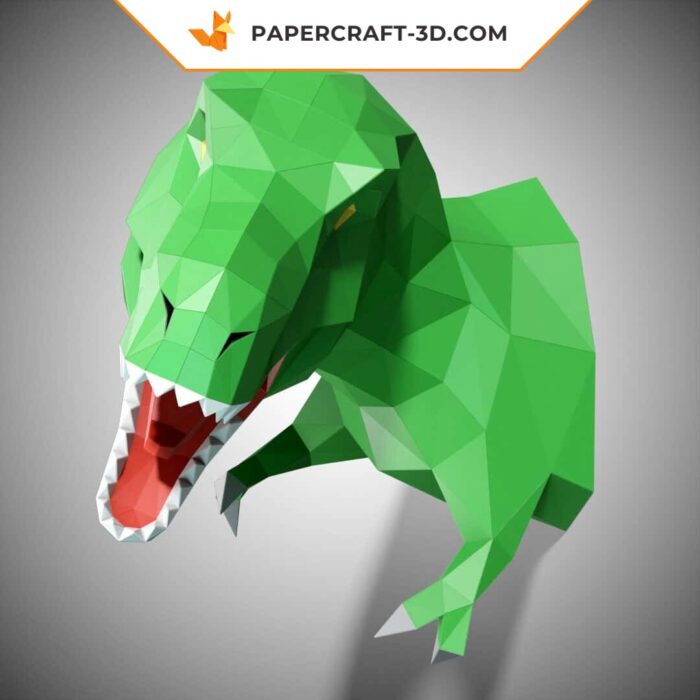 Papercraft T-Rex trophée modèle papier 3D