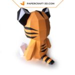 Papercraft bébé tigre mignon pour enfant