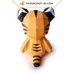 Papercraft bébé tigre mignon pour enfant
