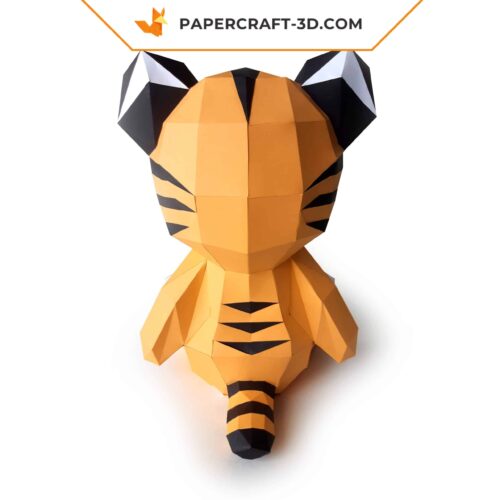 Papercraft bébé tigre mignon pour enfant