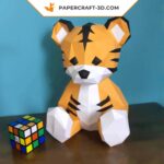 Papercraft bébé tigre mignon pour enfant