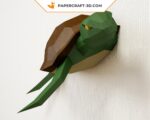 Papercraft tortue origami papier 3D DIY pour décoration d’intérieur