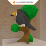 Papercraft Toucan origami papier 3D