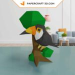 Papercraft Toucan origami papier 3D