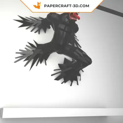 Papercraft Venom modèle 3D en origami papier