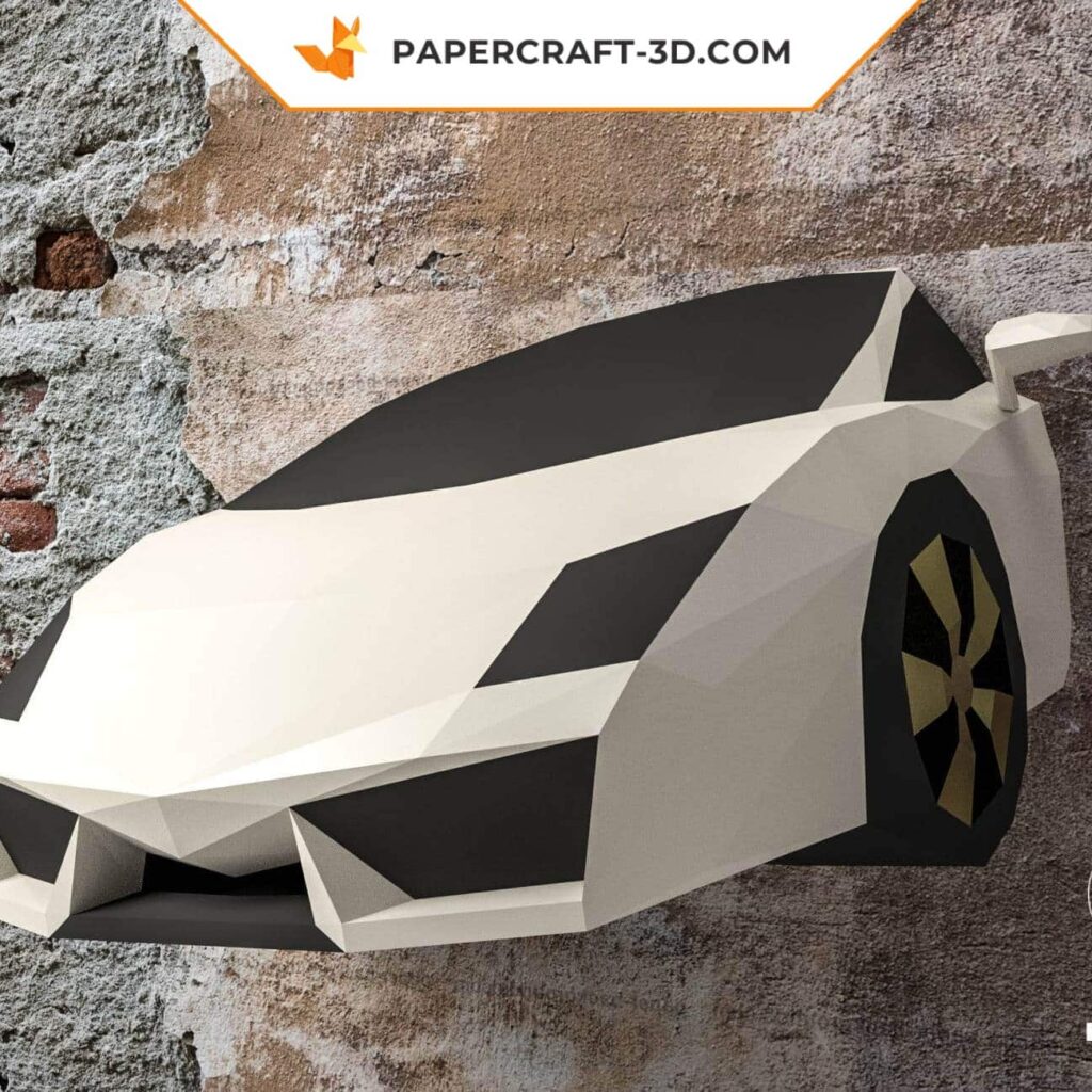Papercraft voiture Lamborghini en origami Papercraft voiture Lamborghini en origami