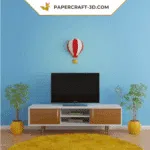 Papercraft-Ballon im 3D-Origami