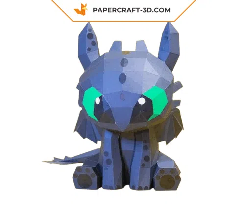papercraft fury nocture origami 3D