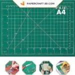 Papercraft-Schneidematte für Origami 3D