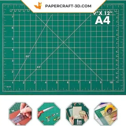 Tappetino da taglio per papercraft e origami 3D