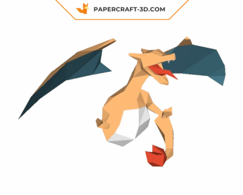 dracaufeu-papercraft-3d-mural