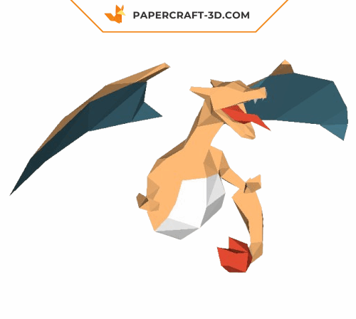 dracaufeu-papercraft-3d-mural