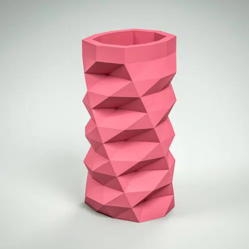 Papercraft vase long pour fleurs en origami 3D
