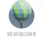 Papercraft hot air balloon in 3D origami