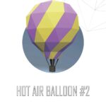 Papercraft de globo aerostático en origami 3D