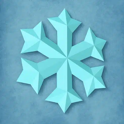 Papercraft gratuit de flocon en origami