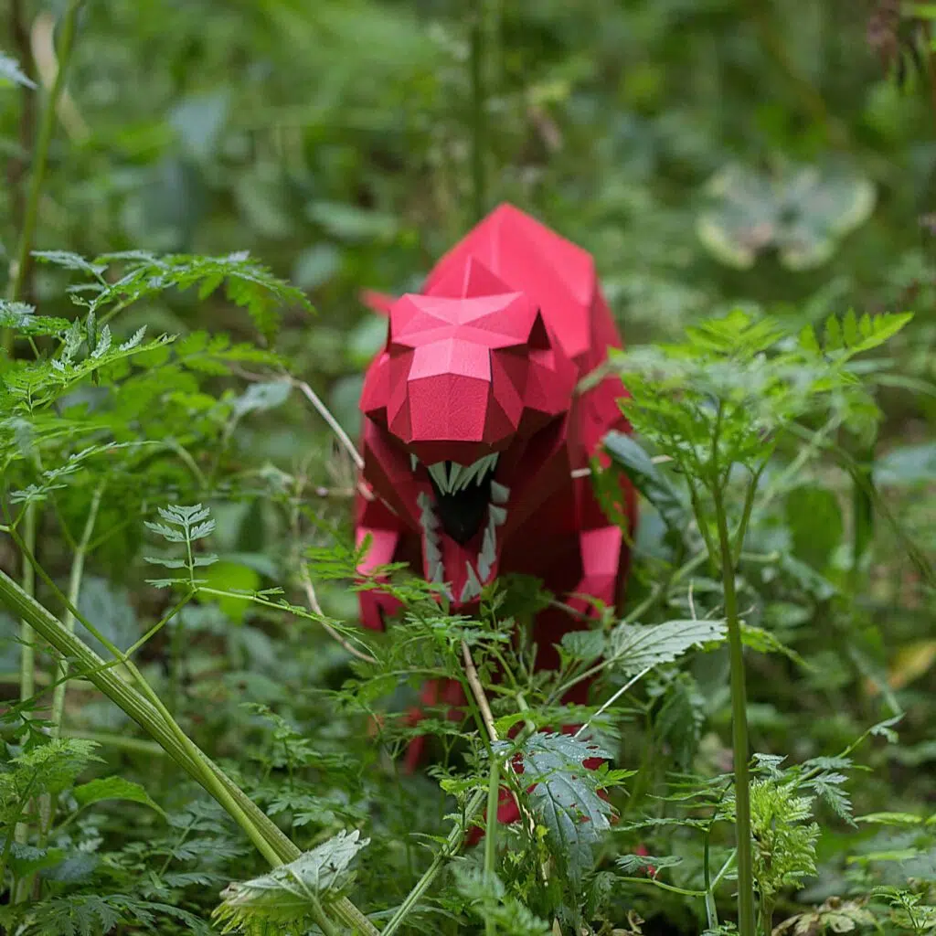 Papercraft Dinosaure T-Rex Tyrannosaure 3D origami papier