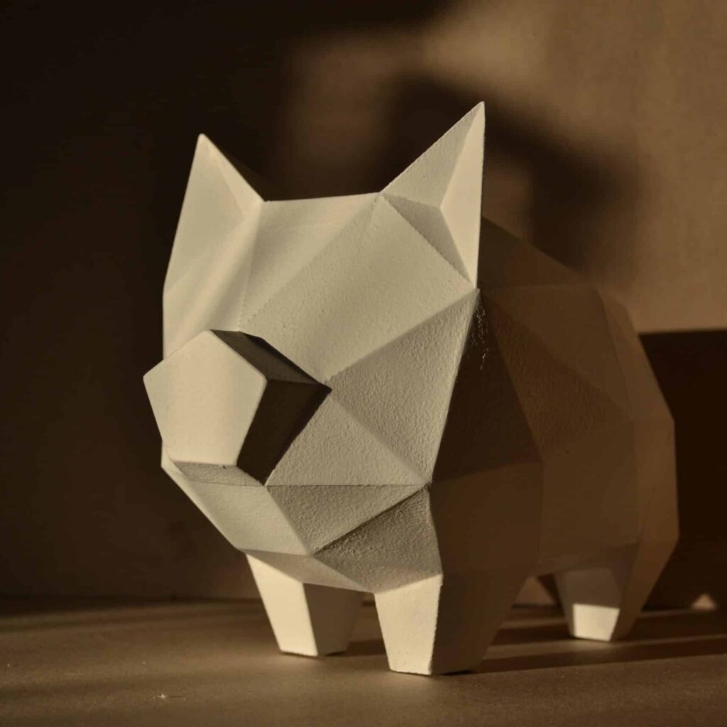 Papercraft de cochon pour tirelire en origami