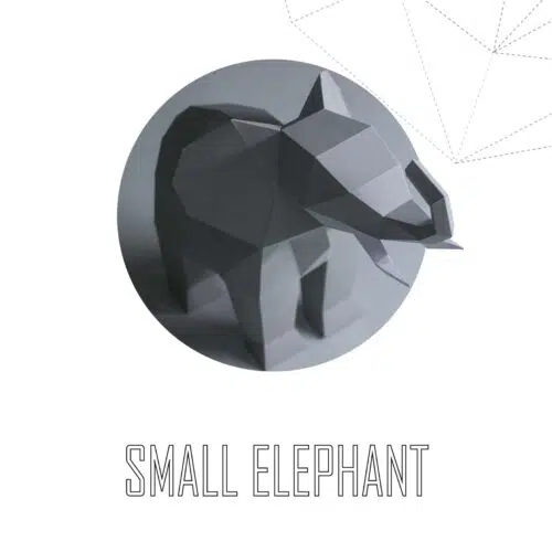 Papercraft Elefant in 3D-Origami