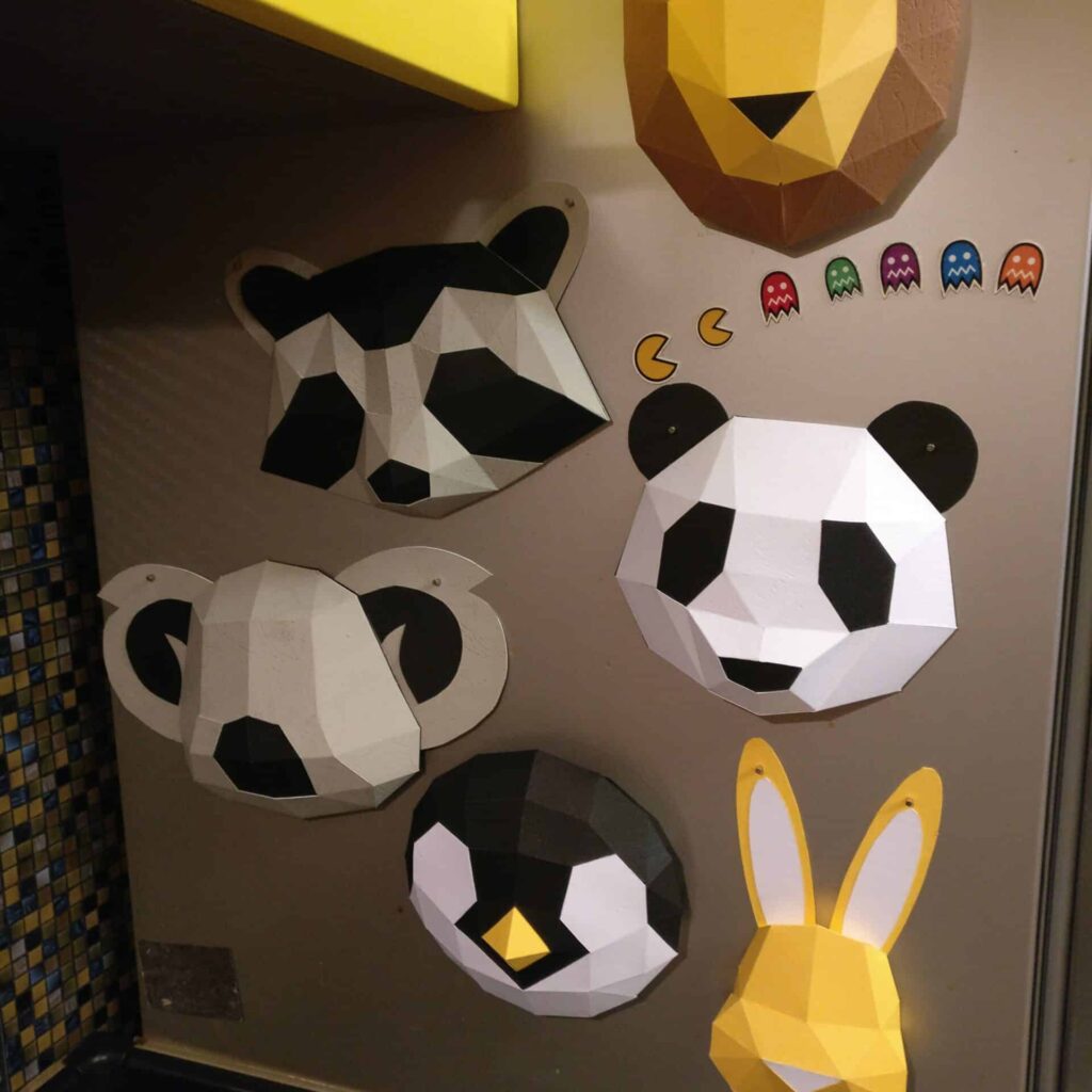 Pack papercraft 3D bébé animaux : panda, lapin, lion, pingouin et plus